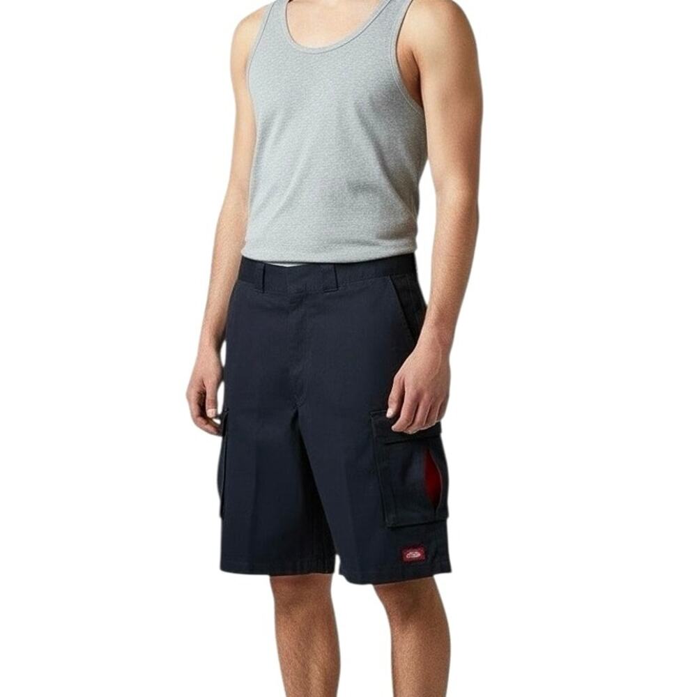 Y2K Dickies Red Accent Cargo Shorts - 33 - Picture 2 of 5